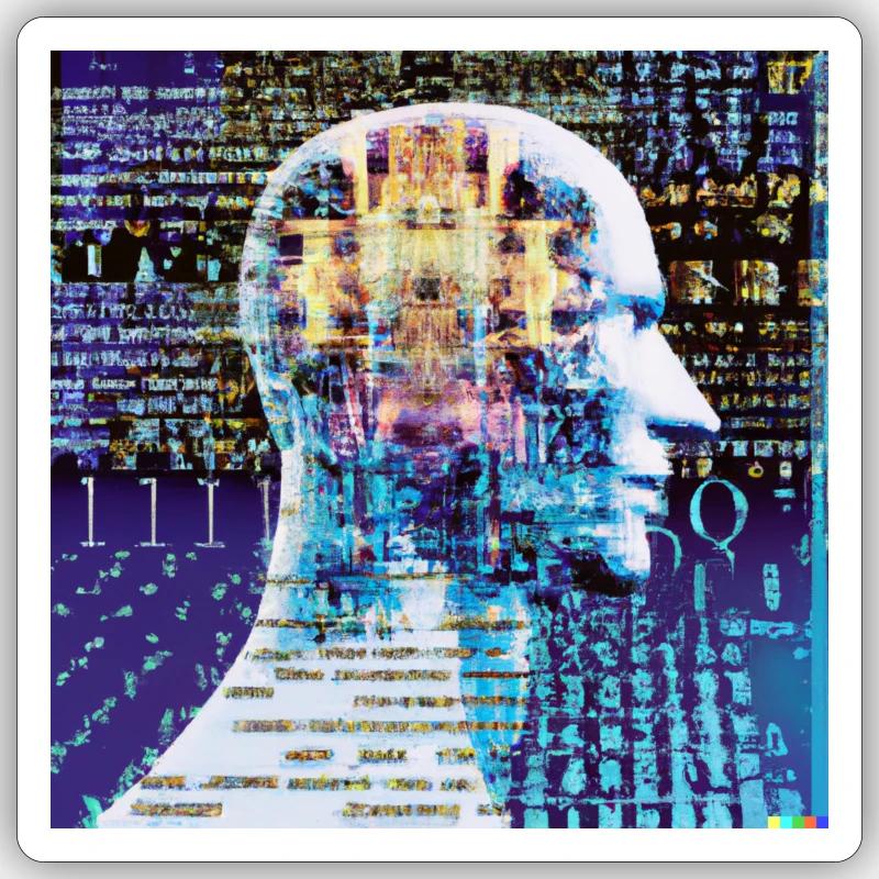 Artificial intelligence - Sticker size S (10 x 10 cm) - white matte