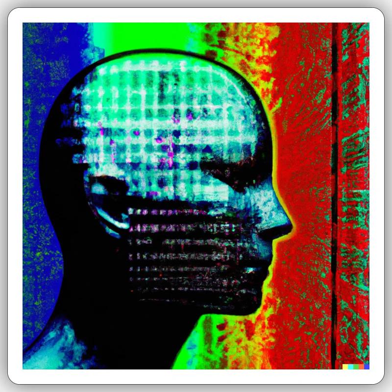 Artificial intelligence - Sticker size S (10 x 10 cm) - white matte