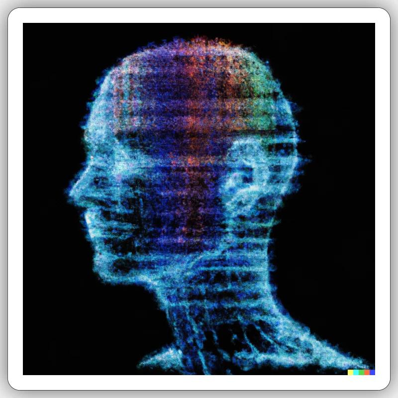 Artificial intelligence - Sticker size S (10 x 10 cm) - white matte