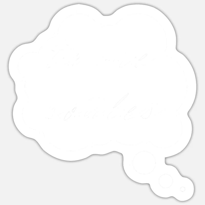 tu me soûles - Sticker taille S (10 x 10 cm) - blanc mat