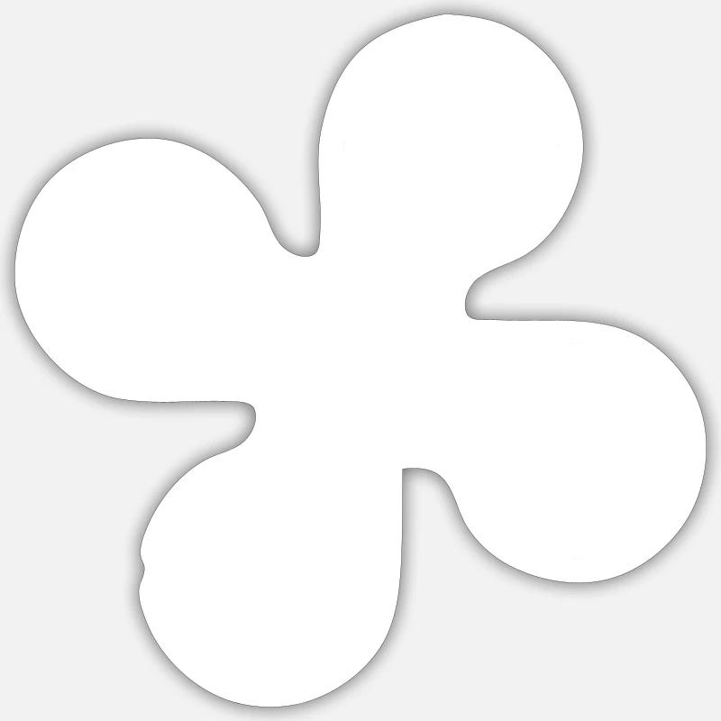 Lombardy Cross - Sticker size S (10 x 10 cm) - white matte