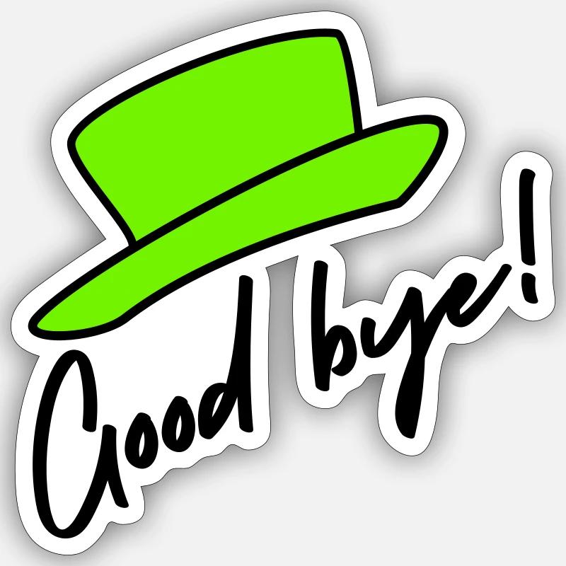 Queen Elisabeth - Good bye Sticker size S (10 x 10 cm)