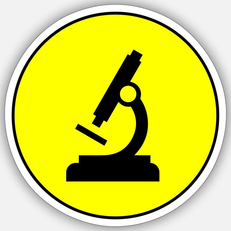 Microscope Icon Icon Sticker size S (10 x 10 cm)