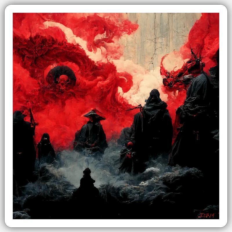 the seven shinigamis Sticker size S (10 x 10 cm)