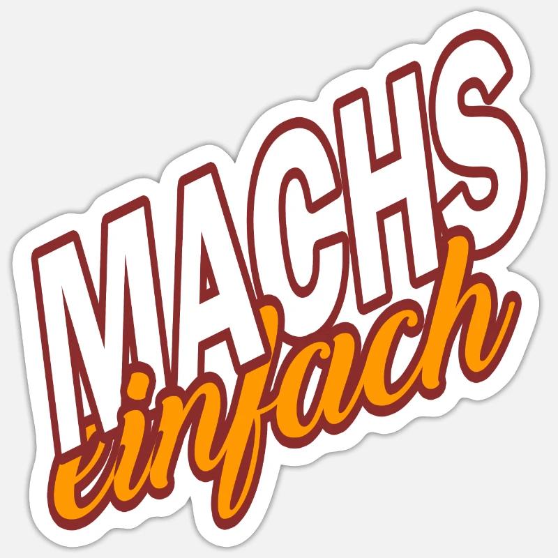 MAKE IT EASY - make it easy Sticker size S (10 x 10 cm)