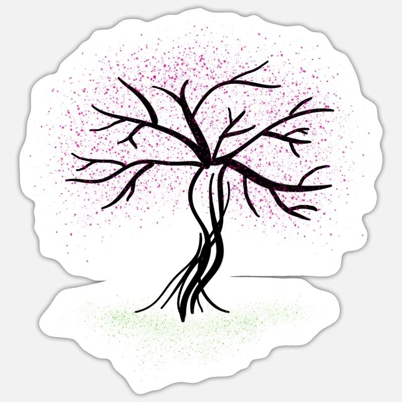 Autumn Tree - Sticker size S (10 x 10 cm) - white matte