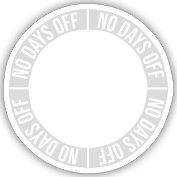 pas de jours de congé devis - Sticker taille S (10 x 10 cm) - blanc mat - Devant