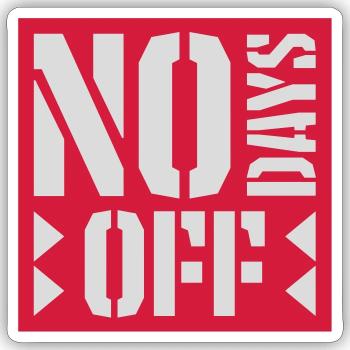 pas de jours de congé devis - Sticker taille S (10 x 10 cm) - blanc mat - Devant