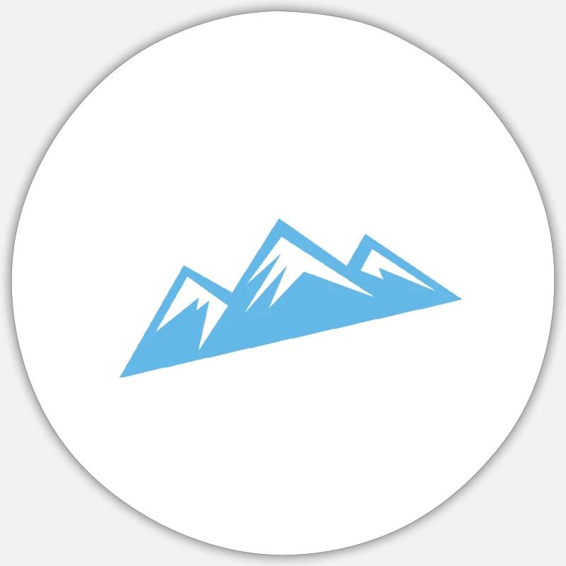 Home Mountains - Sticker size S (10 x 10 cm) - white matte