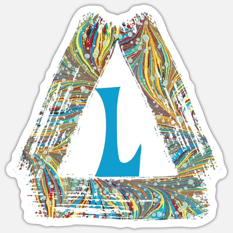 e 201 l - Sticker size S (10 x 10 cm) - white matte