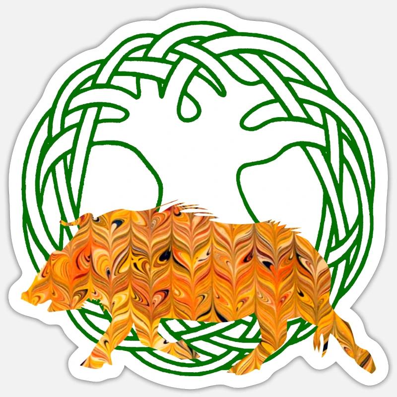 eber gullinborsti e 266 Sticker Größe S (10 x 10 cm)