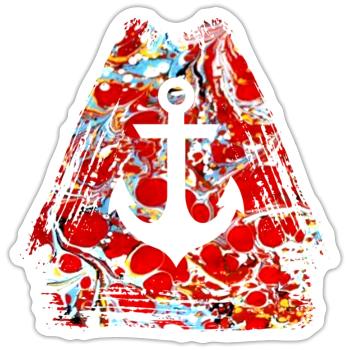 anchor e 251 - Sticker size S (10 x 10 cm) - white matte - Front