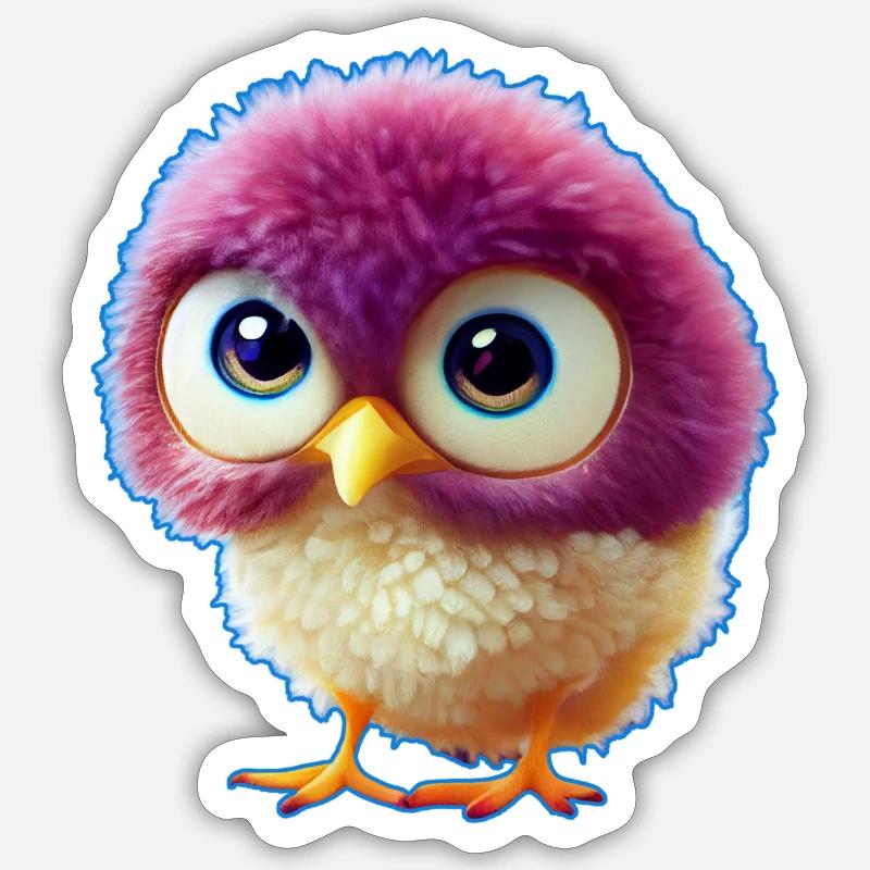 Chicks 2 - Sticker size S (10 x 10 cm) - white matte