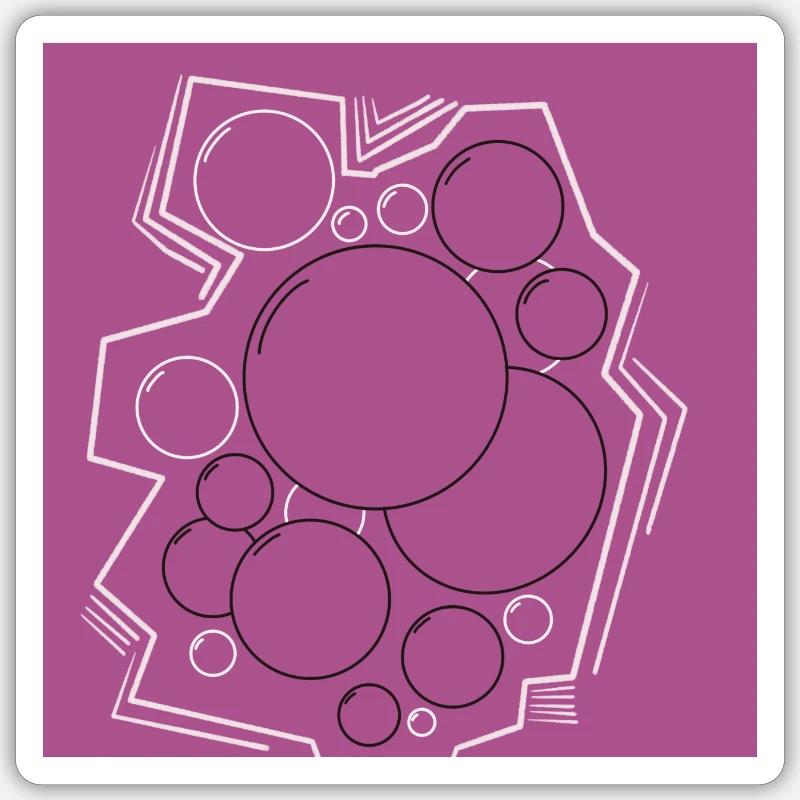 Bubbles Sticker Größe S (10 x 10 cm)