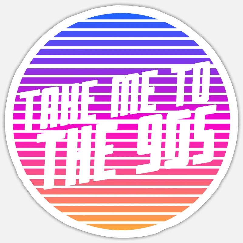 Kind der 90er - Sticker Größe S (10 x 10 cm) - Mattweiß