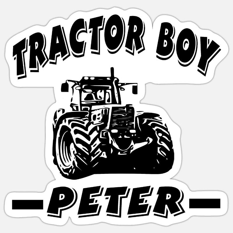 Tractor - Sticker size S (10 x 10 cm) - white matte