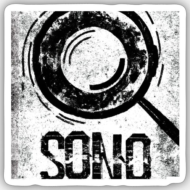 Sono - Sticker taille S (10 x 10 cm) - blanc mat