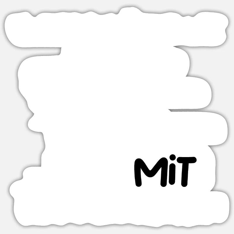 Mit Wanderschuhen Sticker Größe S (10 x 10 cm)