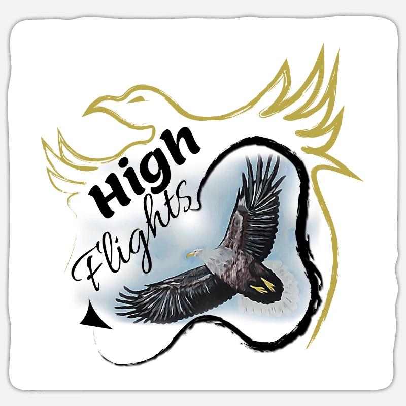 Proud eagle eagle in the sky Sticker size S (10 x 10 cm)