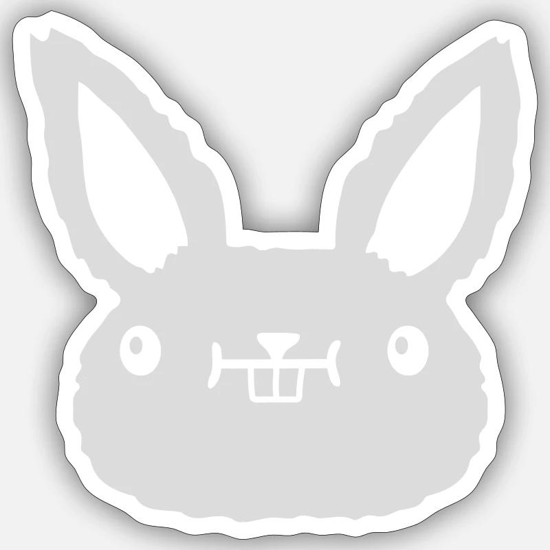 Dear kawaii Face - Sticker size S (10 x 10 cm) - white matte