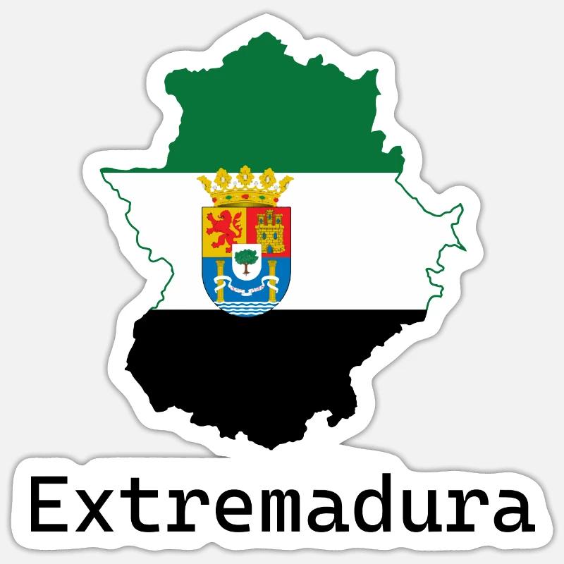 Extremadura - Sticker size S (10 x 10 cm) - white matte