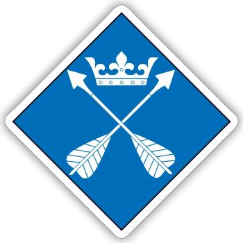Dalarna - Sticker size S (10 x 10 cm) - white matte - Front