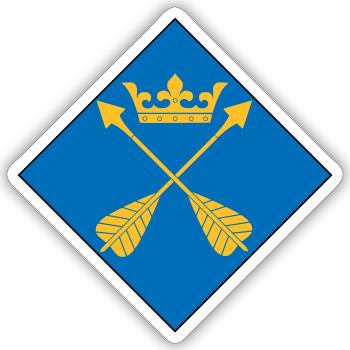 Dalarna - Sticker size S (10 x 10 cm) - white matte - Front