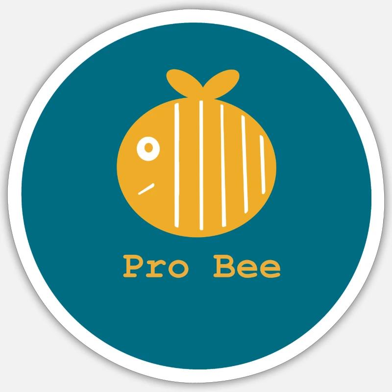 Pro Bee, Pro Abeille Sticker taille S (10 x 10 cm)