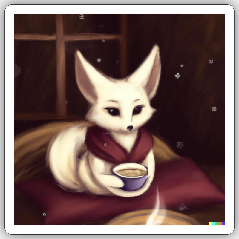 Fennek Desert Fox Sticker size S (10 x 10 cm)