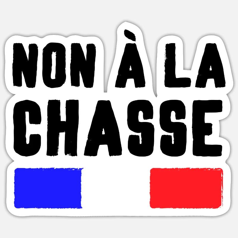 Chasse interdite Sticker taille S (10 x 10 cm)