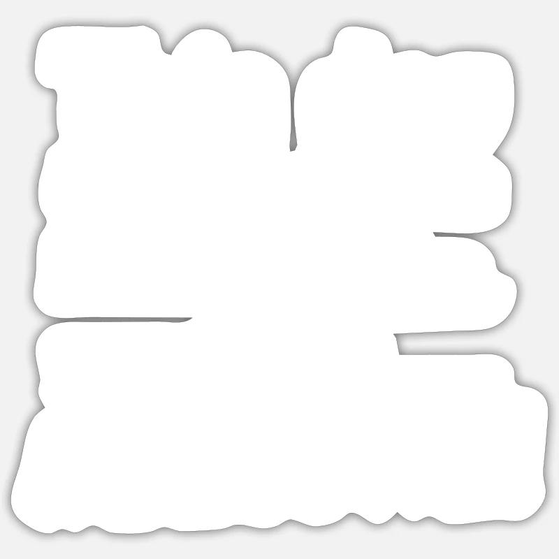 Journée géniale! Optimisme, Grand jour - Sticker taille S (10 x 10 cm) - blanc mat