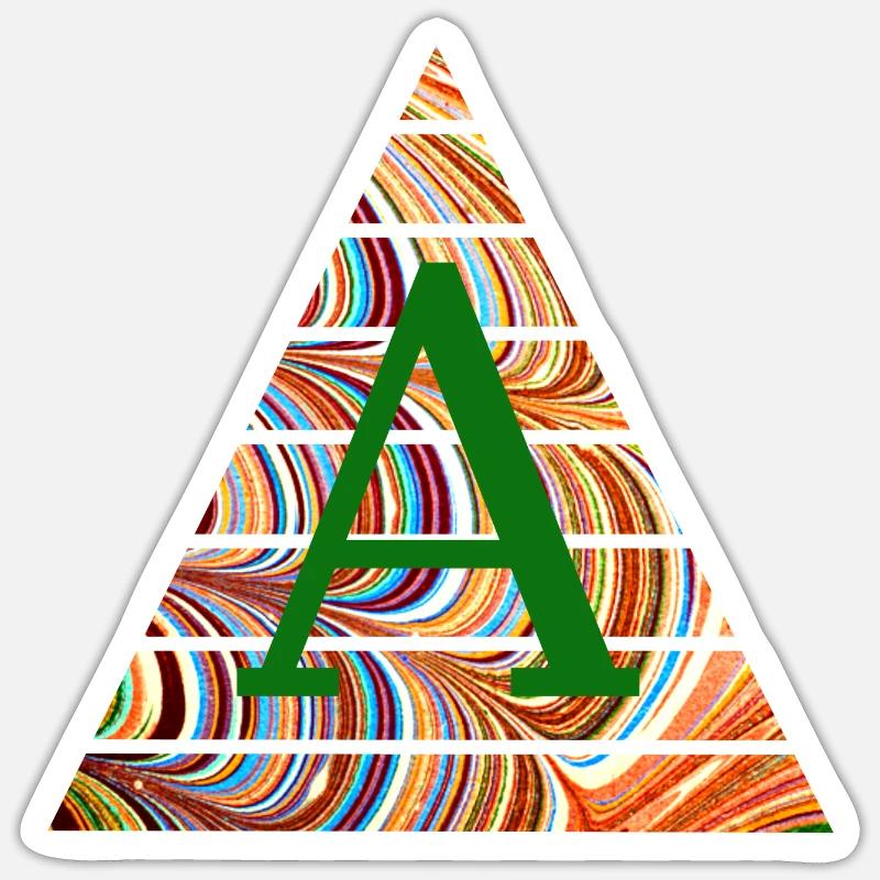 triangle e 56 a - Sticker taille S (10 x 10 cm) - blanc mat