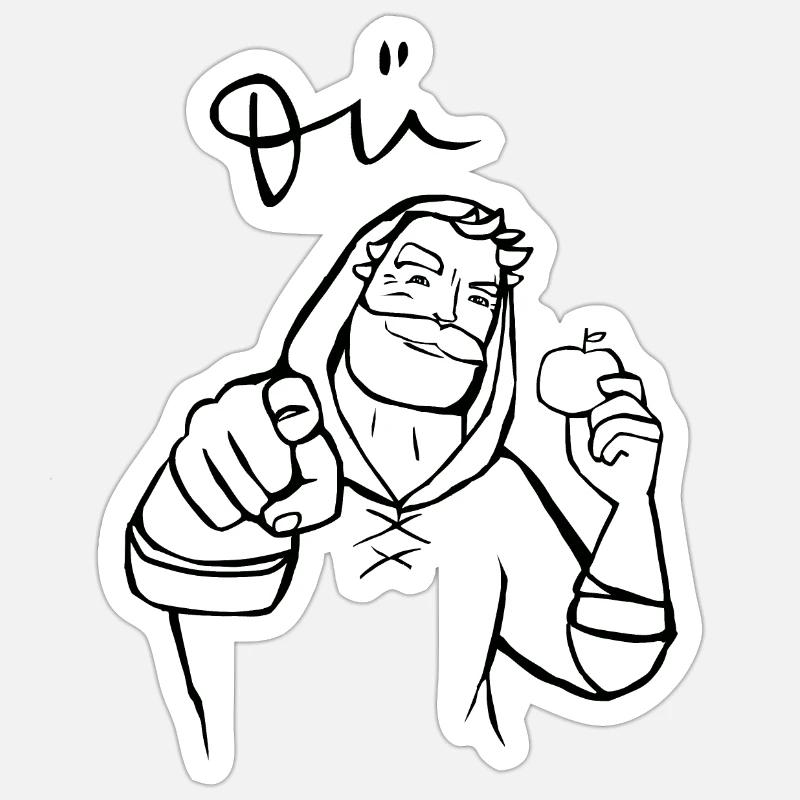 Sticker size S (10 x 10 cm) - 