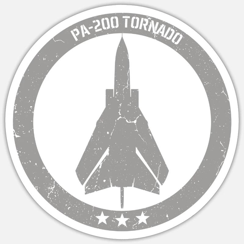 Tornado Flugzeug Militär Luftfahrt Emblem Patch Sticker Größe S (10 x 10 cm)
