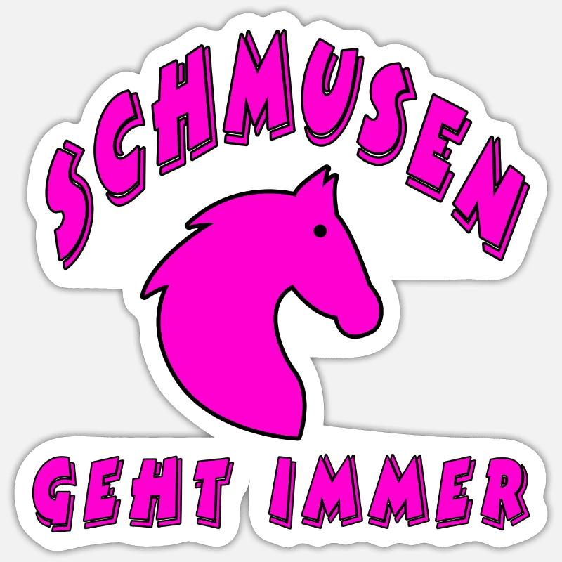 Pferd - Sticker Größe S (10 x 10 cm) - Mattweiß