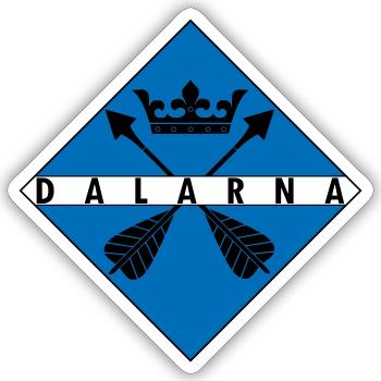 Dalarna - Sticker size S (10 x 10 cm) - white matte - Front