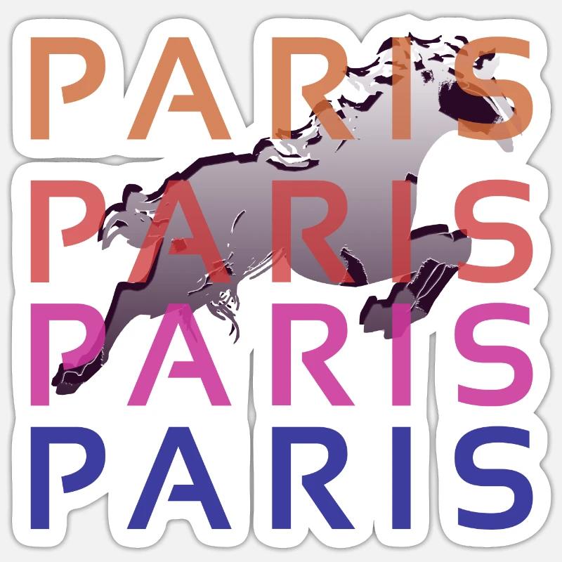 Paris - Sticker size S (10 x 10 cm) - white matte