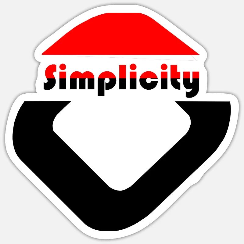 Osoued Simplicité Sticker taille S (10 x 10 cm)