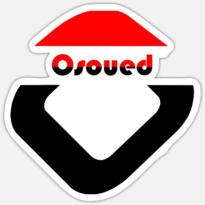 Osoued Slanted - Sticker size S (10 x 10 cm) - white matte