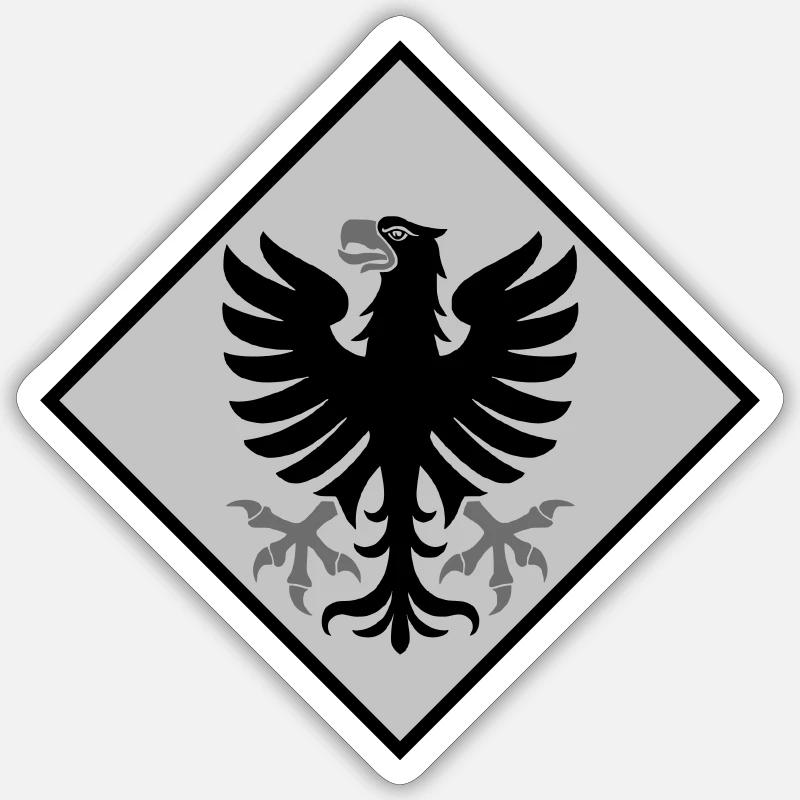 Värmland - Sticker Größe S (10 x 10 cm) - Mattweiß
