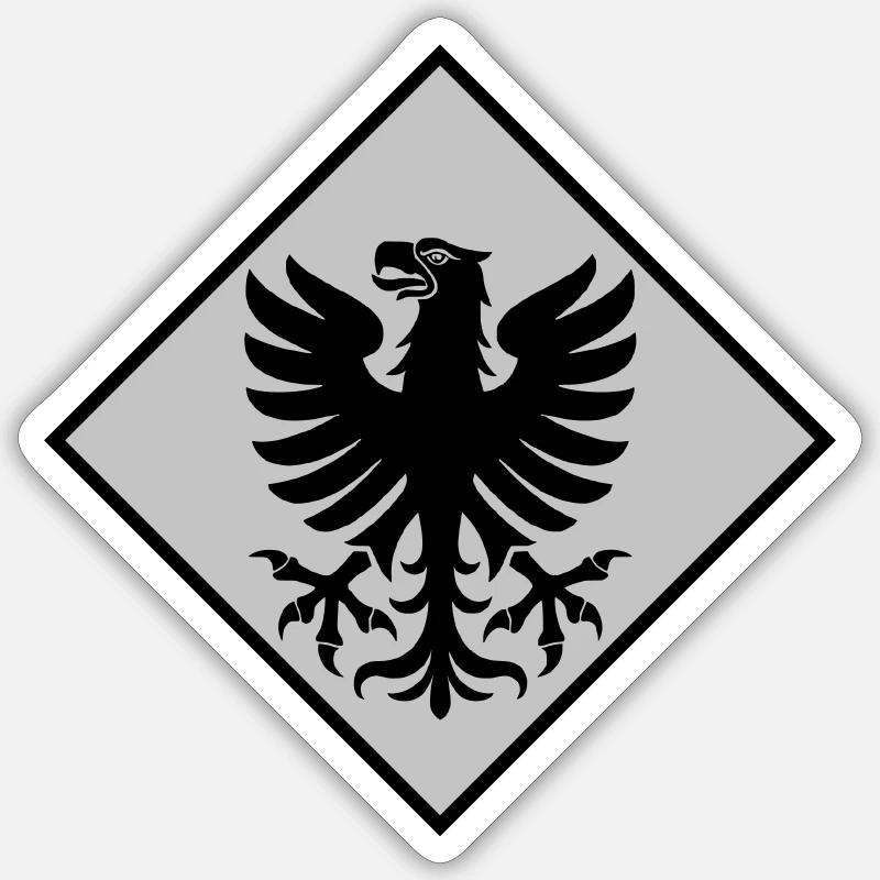 Värmland - Sticker Größe S (10 x 10 cm) - Mattweiß