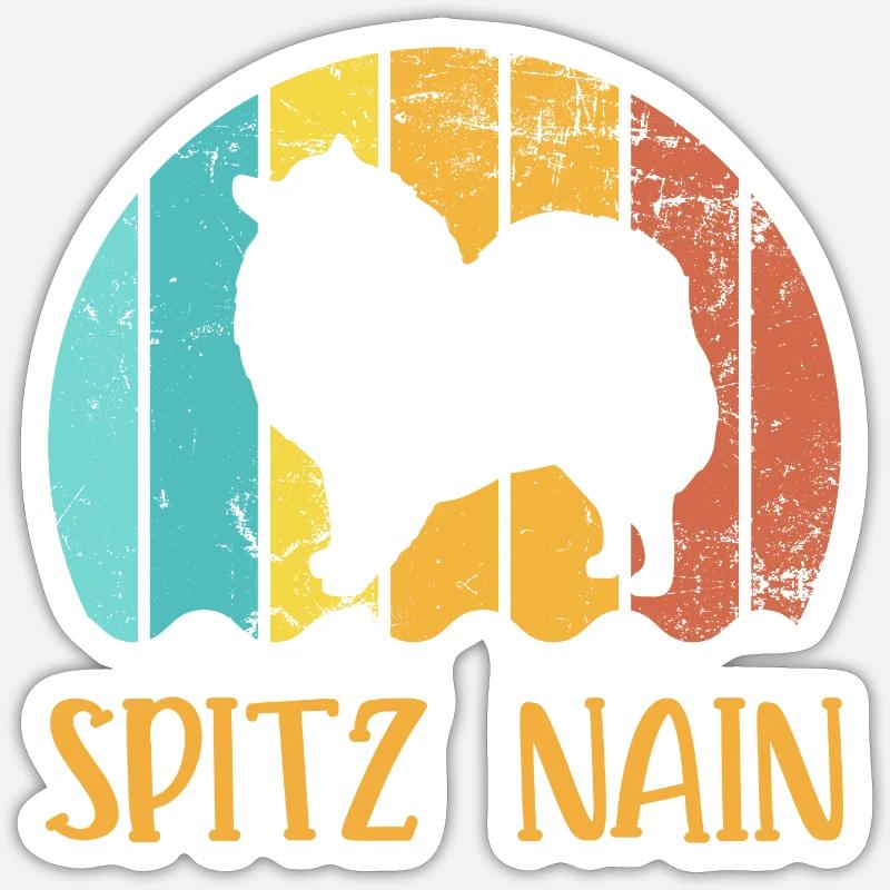 SPITZ NAIN Sticker taille S (10 x 10 cm)