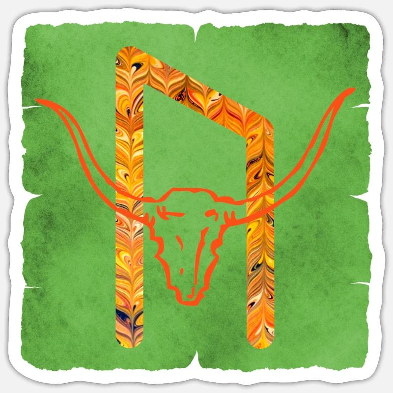 rune uruz e 266 Sticker size S (10 x 10 cm)