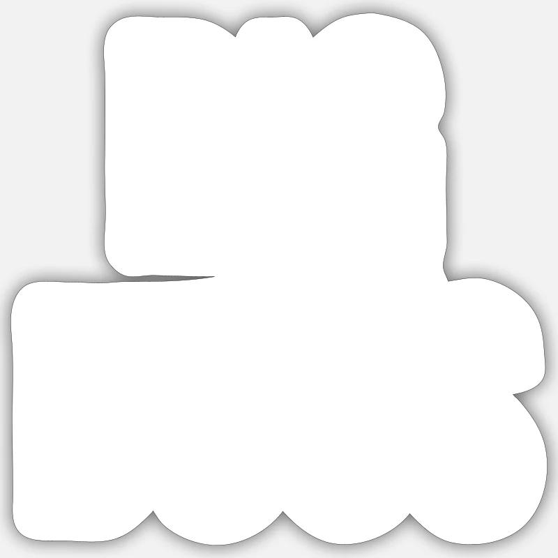 lustiger Chefmanager - Sticker Größe S (10 x 10 cm) - Mattweiß