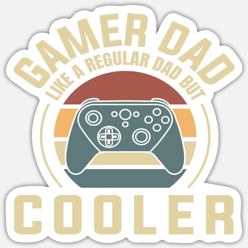 Bester Vater - Sticker Größe S (10 x 10 cm) - Mattweiß