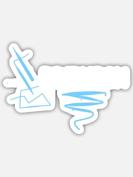 Edinburgh Body Geschenk für Neugeborenes - Sticker Größe S (10 x 10 cm) - Mattweiß