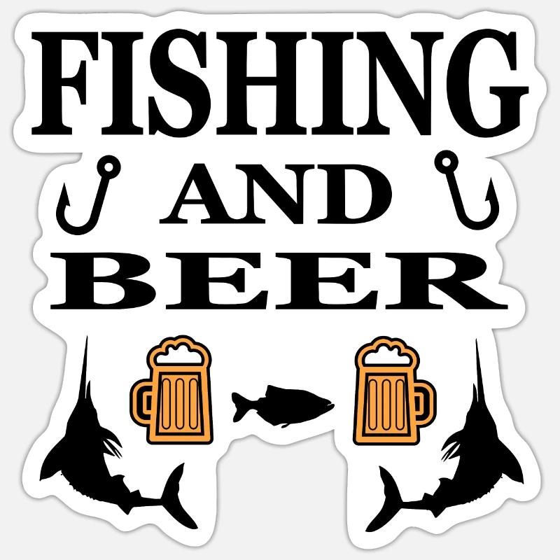 Angling Sticker size S (10 x 10 cm)