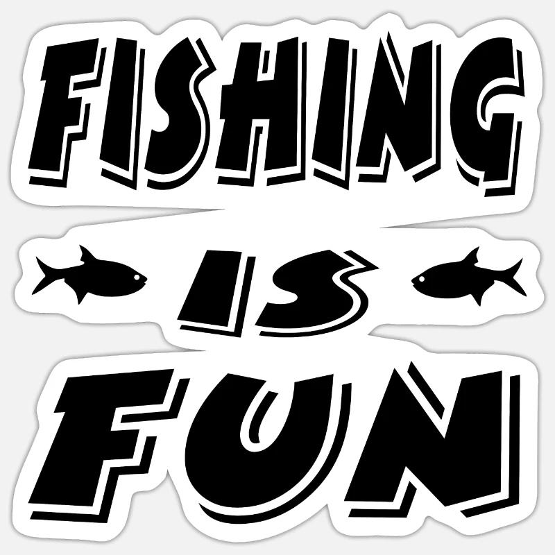 Angling Sticker size S (10 x 10 cm)