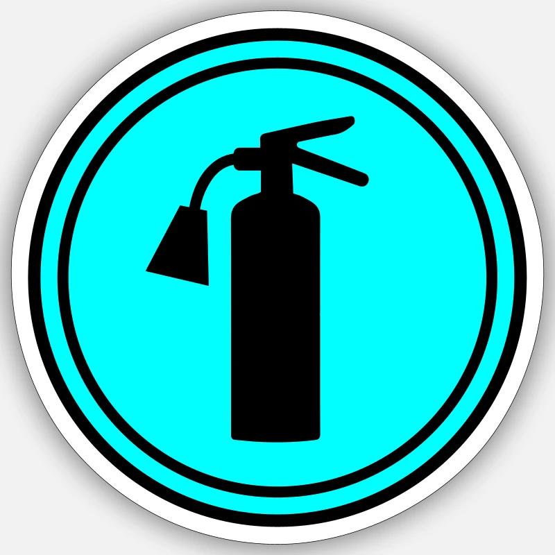 Fire extinguisher symbol Sticker size S (10 x 10 cm)