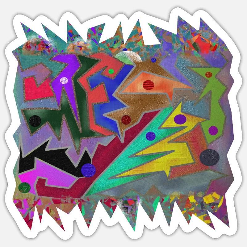 Kruste in der Höhle - Sticker Größe S (10 x 10 cm) - Mattweiß